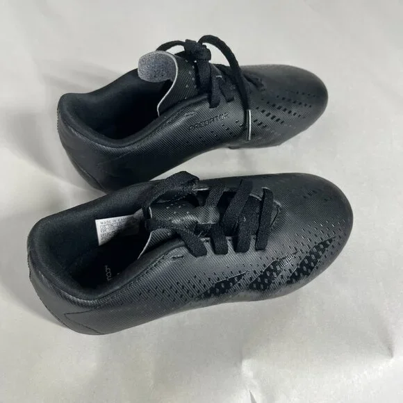 ADIDAS PREDATOR Accuracy.4 Turf Soccer Cleats Shoes Kids Size 12K Black - Picture 2 of 12